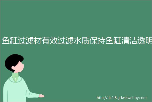 鱼缸过滤材有效过滤水质保持鱼缸清洁透明